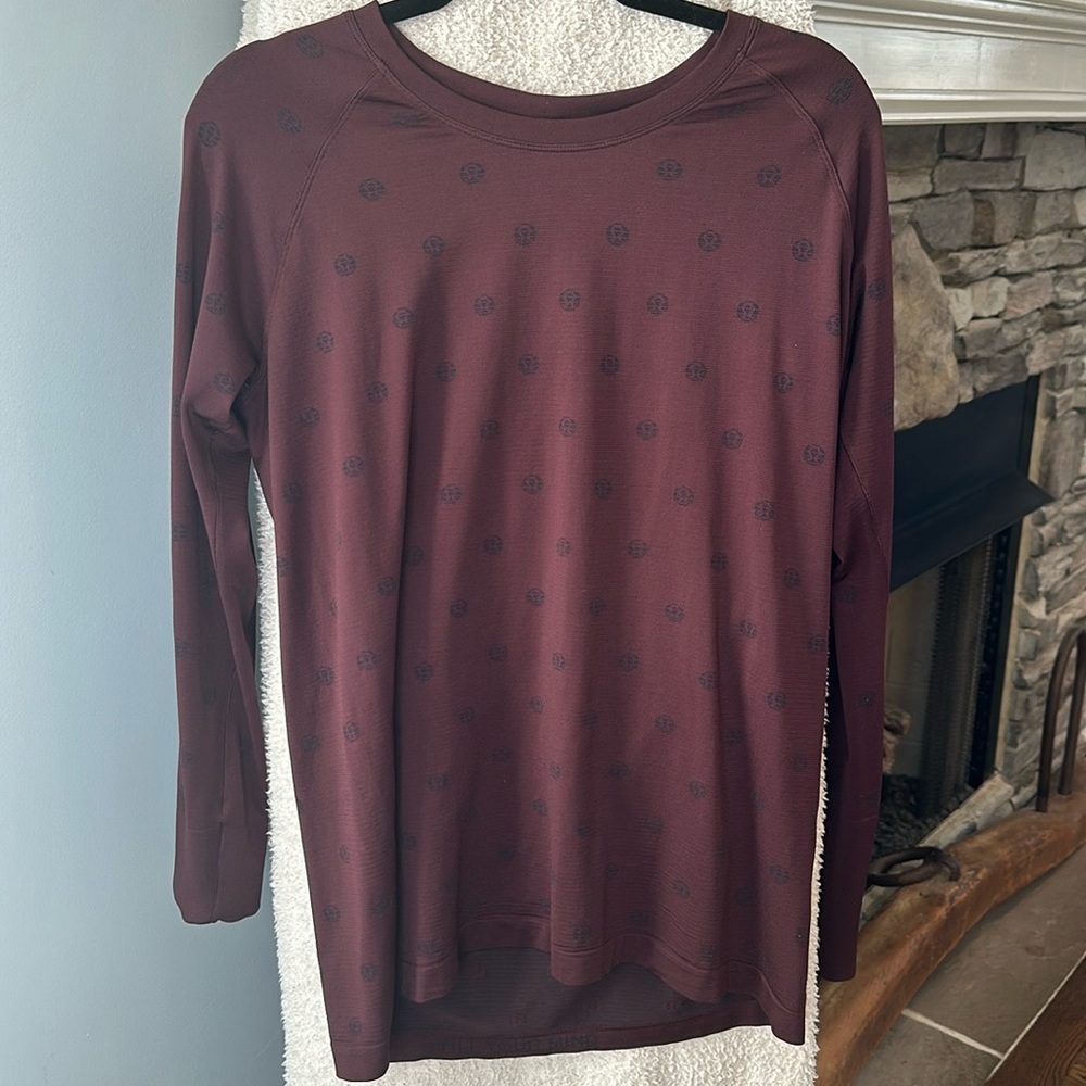 Lululemon Swiftly Tech LS 2.0 Logo Sz 14